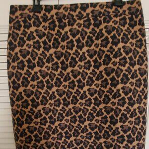Talbots Leopard print skirt